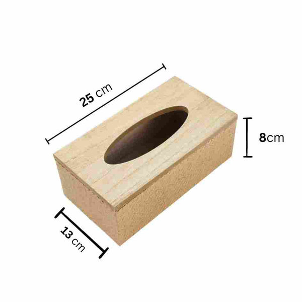 Premium Quality Rattan Design MDF Rectangular Tissue Box Napkin Holder 25*13*8 cm