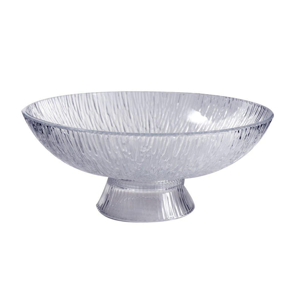 Crystal Glass Round Footed Fruit Bowl 25.6*11 cm