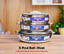 Stainless Steel Maxima Oval Hot Pot Set 3500ml 5000ml 7500ml