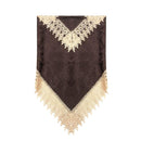 Floral Lace Table Runner Dark Chocolate 200*40 cm