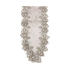 Floral Lace Table Runner Light Beige 200*40 cm
