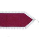 Floral Lace Table Runner Elegant Burgundy 200*40 cm