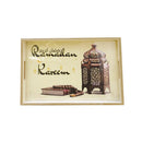Ramadan Deco Serving Tray of 2 Pcs 31*39/24*33 cm