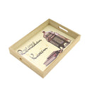 Ramadan Deco Serving Tray of 2 Pcs 31*39/24*33 cm