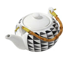 Ceramic Tea Pot Coffee Serving Kettle Abstract Pattern 17*13*11.5 cm
