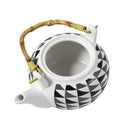 Ceramic Tea Pot Coffee Serving Kettle Abstract Pattern 17*13*11.5 cm