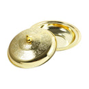 Stainless Steel Gold Plated Biryani Plate 38 cm