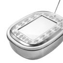 Stainless Steel Lunch Box Rectangular Lunchbox Tiffin Box 17 cm