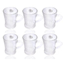 Lead Free Glass Tea Cup Set of 6 pcs 100 ml
