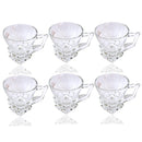 Lead Free Glass Tea Cup Set of 6 Pcs 160ml