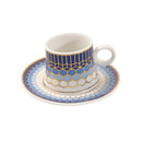 Ceramic Coffee Cup and Saucer Set of 6 Pcs 80 ml 11 cm