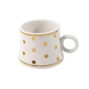 Ceramic Coffee Cup and Saucer Set of 6 Pcs 80 ml 11 cm