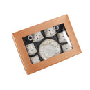 Ceramic Coffee Cup and Saucer Set of 6 Pcs 80 ml 11 cm