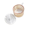 Acrylic Sugar Bowl Candy Jar with Spoon 9*9 cm