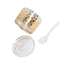 Acrylic Sugar Bowl Candy Jar with Spoon 9*9 cm