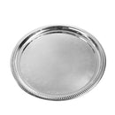 Stainless Steel Round Flat Serving Tray 40 cm