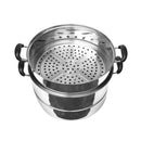 Stainless Steel Steamer 2 tier 28  cm