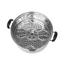 Stainless Steel Steamer 2 tier 28  cm