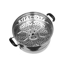 Stainless Steel Steamer 2 tier 32  cm
