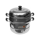 Stainless Steel Steamer 2 tier 32  cm
