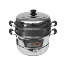 Stainless Steel Steamer 2 tier 34  cm