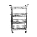 Fruit & Vegetables Trolley 3 Tier Wheels 49*27*79 cm