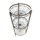 Fruit & Vegetables Trolley 3 Tier Wheels 28*65 cm