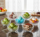 Glass Ice Cream and Dessert Bowl Set of 6 Pcs 10*6 cm
