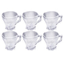 Lead Free Glass Tea Cup Set of 6 Pcs 150 ml