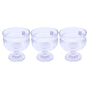 Glass Ice Cream and Dessert Bowl Set of 3 Pcs 9.5*10 cm