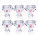 Glass Ice Cream and Dessert Bowl Set of 3 Pcs 10.5*10 cm