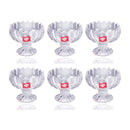 Glass Ice Cream and Dessert Bowl Set of 6 Pcs 8.5*7.5 cm