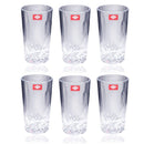 Lead Free Drinking Glass Tumbler Set of 6 Pcs 300 ml