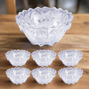 Glass Serving Bowl Set of 7 Pcs 24.5*12/11.5*5.5 cm