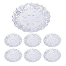 Glass Serving Plate Set of 7 Pcs 7.5 cm/33.5 cm
