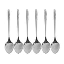 Stainless Steel Tableware Coffee Spoon Set of 6 Pcs Utensils 13 cm