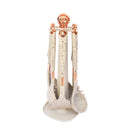 High Quality Plastic Cutlery Set of 6 Pcs with Stand 40 cm Utensils