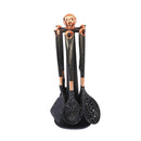 High Quality Plastic Cutlery Set of 6 Pcs with Stand 40 cm Utensils