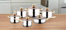 Stainless Steel Cookware Set of 12 Pcs  cm