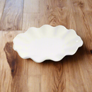 White Ceramic Platter 9"