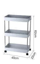 Fruit & Vegetables Trolley Multi Tier Wheels 40*21.6*60.6 cm