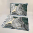 Deco Acrylic Serving Tray Set of 2 Pcs 36.5*26.5*4 cm
32.5*22.5*4 cm