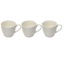 Ceramic Latte Cups Coffee Mug Set of 3 Pcs 8.5*7.6 cm