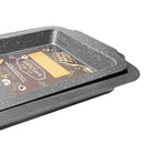 Marble Oven Roasting Pan with Handle 34.5*25*1.8 cm 
469g