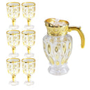 Glass Jug and Tumbler Set of 7 Pcs