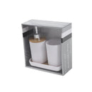 Toothbrush & Soap Holder Set Set of 3 Pcs