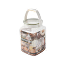 Multipurpose Clear Plastic Storage Canister1300 ml 10.8x9.7x19.3cm