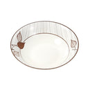 White Ceramic Serving Bowl 23 cm