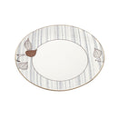 Abstract Pattern Ceramic Plate Saucer 10.5' 27 cm