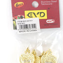 Stainless Steel Gold Tea Spoon Set of 6 Pcs 10.8*2.1cm Utensils